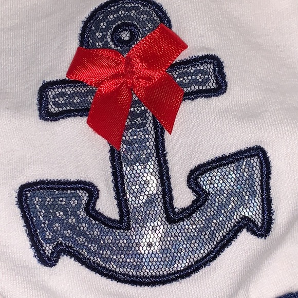 Polka Tots Red White & Blue Nautical Themed Dress ⚓️ MUST SEE!!! - Picture 5 of 6